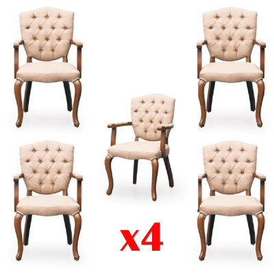 Dining room Chair Suite Armchair Design 4 Chairs Group Set Upholstery new