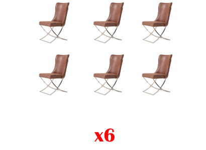 Chair 6 Dining Room Club Armchair Wood Lounge Design Furniture Upholstered Chair