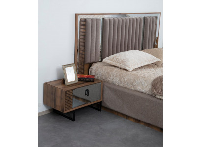 Bedside tables Bedside table Bedroom Consoles Side Wood Brown Luxury Furniture