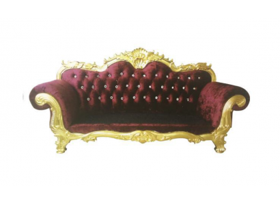 Throne Sofa Royal Chesterfield Upholstery Velvet 3 Seater Antique Style Sofas new