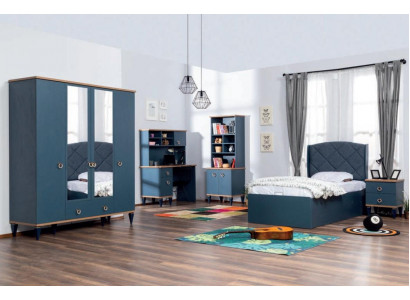 Blue he Bedroom Wardrobe Set Youth Room Teeneger Furniture Wardrobe new