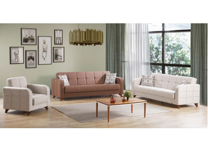 Luxury sofa set three seater 3+3+1 seat fabric sofa textile style armchair