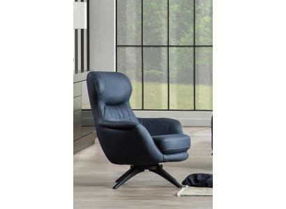 Armchair 1-Seater Comfort modern style medium soft Blue Luxurious