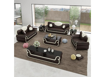 Complete set sofa set 7 pieces. Seat Sideboard Design Living room Group Suite