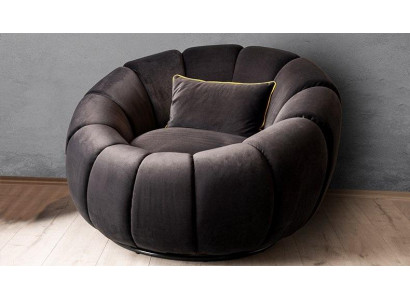 Armchair Color Black comfortable medium soft luxurious for Living room Relax Club