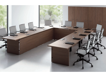 Conference table Chairs Group Office furniture Italy Office desk meeting table 7 pieces.