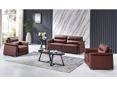 Sofa Couch Upholstery Leather Couches Upholstery Suite 3+1+1 Seater Office Furniture Set