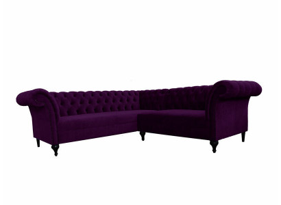 Chesterfield Corner sofa Corner sofa Designer Sofa Couch Velvet Leather Sofa