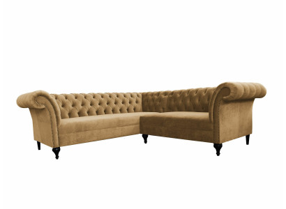 Chesterfield Corner sofa Corner sofa Modern Designer Sofa Couch Velvet Leather Sofa