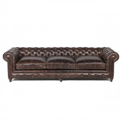 Brown Chesterfield Sofa Couch Upholstery Fabric Leather Couches Upholstery Suite Big XXL