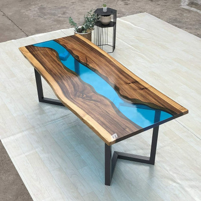 Side table Epoxy resin table Coffee table Handmade coffee table 120x60cm