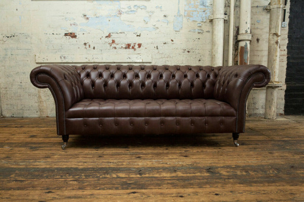 Brown Chesterfield Sofa Luxury Couch Designer Upholstery Sofa