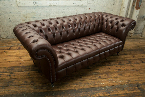 Brown Chesterfield Sofa Luxury Couch Designer Upholstery Sofa