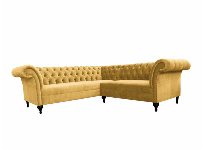 Chesterfield Corner sofa Corner sofa Designer Sofa Couch Velvet Leather Sofa