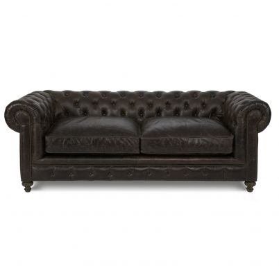 Brown Chesterfield 3-Seater Designer Living room 3-seater couch