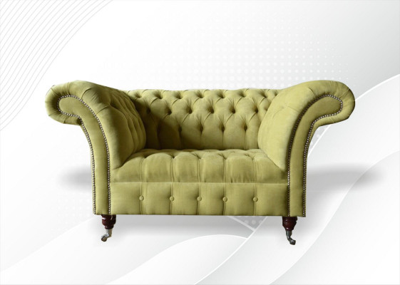 Chesterfield Sofa Couch Upholstery Suite 1.5 Sofas Classic Single Seater