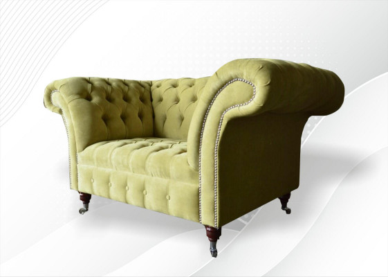 Chesterfield Sofa Couch Upholstery Suite 1.5 Sofas Classic Single Seater