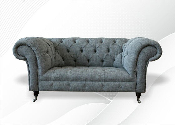 Chesterfield Design Luxury Upholstery Sofa Couch Seat Suite Leather Textile Sofas