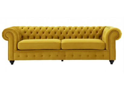 Yellow Couch with Buttons Chesterfield Sofa Upholstery Seat Couches Sofas Luxury new