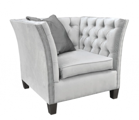 Armchair Textile Fabric Light Gray Creative Furniture new Living room Modern