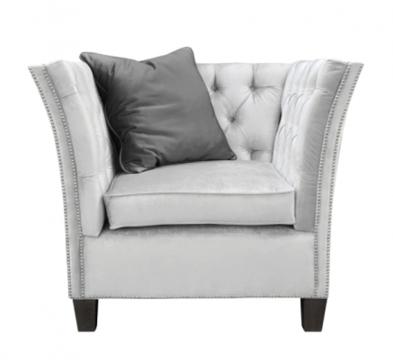 Armchair Textile Fabric Light Gray Creative Furniture new Living room Modern