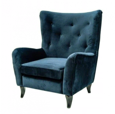 Armchair Textile Fabric Chesterfield Velvet Furniture Living room Modern Couches Blue