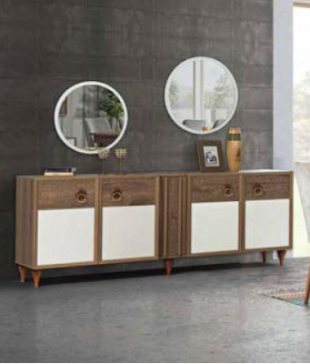 Chest of drawers Drawers Wood Sideboard Mirror Solid Living room Chests of drawers