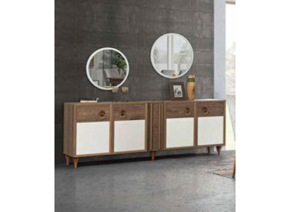 Chest of drawers Drawers Wood Sideboard Mirror Solid Living room Chests of drawers