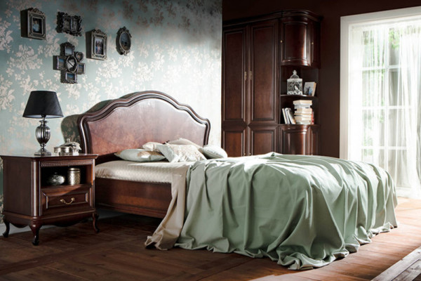 Bed Chippendale Double bed King bed Colonial Bedroom Model V-P-N