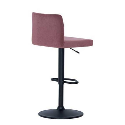 Modern Pink Chair Designer Bar Stool Textile Stylish Luxury Furniture Stool