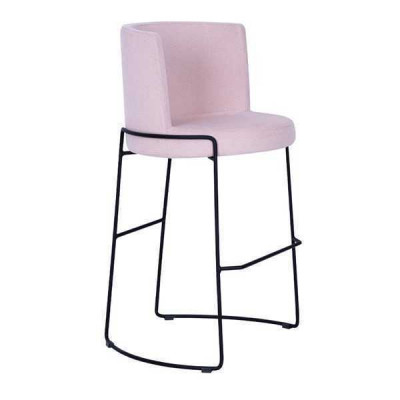 Modern Bar Stool Chair Designer Textile Dining room chair Stool Bar Pink new