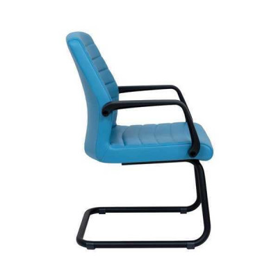 Waiting Room Practice Law Firm Office Furnishings Blue Leather Chairs Conference Chair