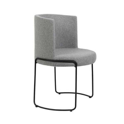 Chair Modern Upholstery Dining room Chairs Textile Color Gray 1 Seater new