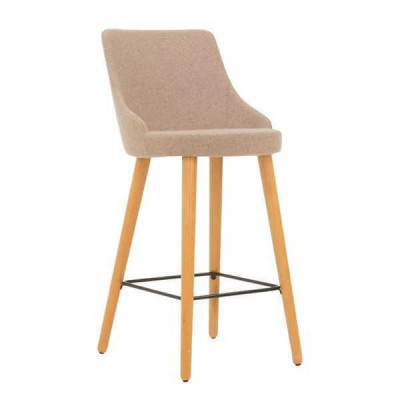 Modern Bar Stool Chair Designer Wood Dining room chair Stool Bar Beige new