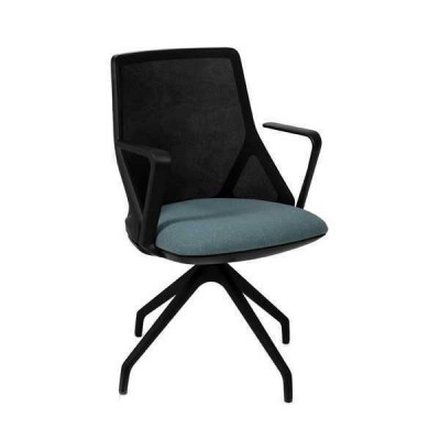 Luxurious black office chairs upholstered armchair chair swivel chair