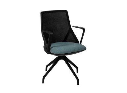 Luxurious black office chairs upholstered armchair chair swivel chair