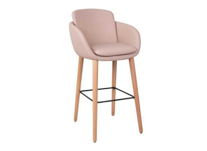 Bar Chair Bar Stool Beige Imitation leather Design Bar Chairs Bar Stool Chairs Stool