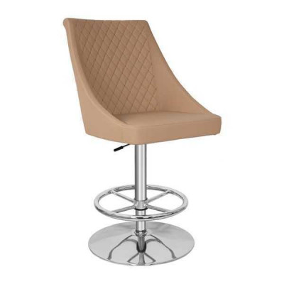 Modern High Quality Beige Chair Designer Bar Stool Imitation leather Luxury Furniture new