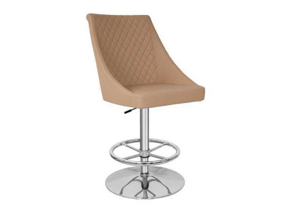 Modern High Quality Beige Chair Designer Bar Stool Imitation leather Luxury Furniture new