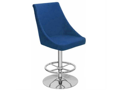 Modern High Quality Blue Chair Designer Bar Stool Textile Luxury Furniture new