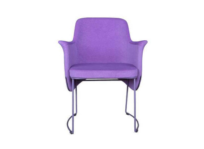 Dining room chair Chair Kitchen Chair Armchair Seater Fabric Modern Wood Purple