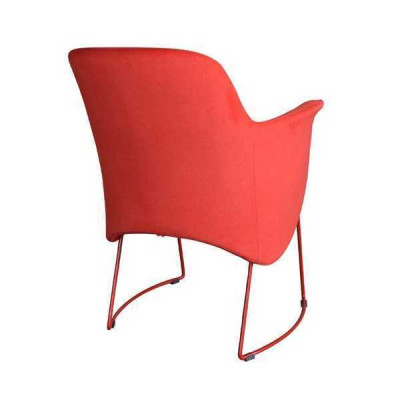 Modern Dining room chair Chair Kitchen Chair Armchair Seater Fabric Modern Wood Red