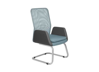 Modern Executive Chair Stylish Padded Textile Office Chair Blue New Chair