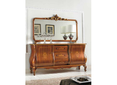 Sideboard with Mirror Sideboard Sideboards Wood Wardrobe Furniture Chests of drawers Brown new