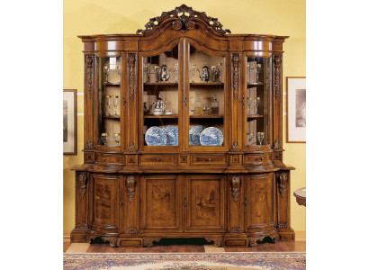 Display cabinets Solid Wood Glass Wardrobe Real wood Display case Living room Furniture Sideboard