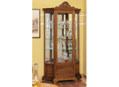 Furniture Glass Cabinet Display Case Wood Showcases Glass Wardrobe Cabinets Shelves Italy