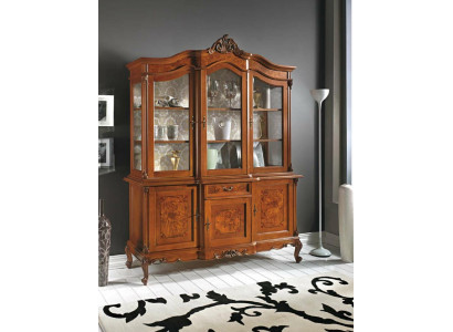 Showcases Glass Wardrobe Display case Living room Wood Sideboard Italian Furniture Shelf