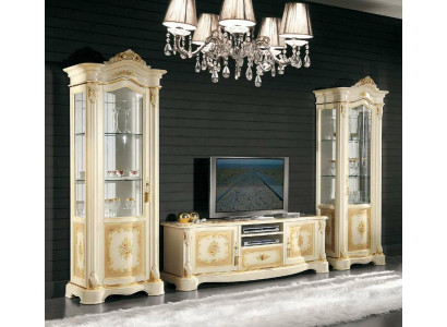 Living room 2x Display case Wall unit Cabinets Design tv showcase set 3-piece Wardrobe new