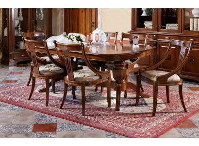 Dining table + 6 Chairs Dining room Set Dining set Classic r Table 7tlg Set Chair Solid wood