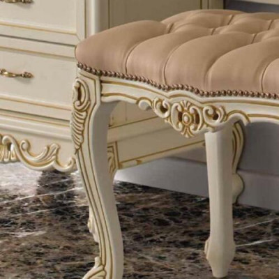 Dressing table with Mirror Luxury Console Chest of drawers Bedroom Baroque Rococo Solid wood